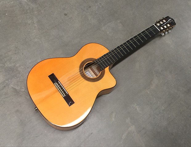 Cordoba 45FCE Nylon String Cutaway Acoustic Electric Guitar with Humicase