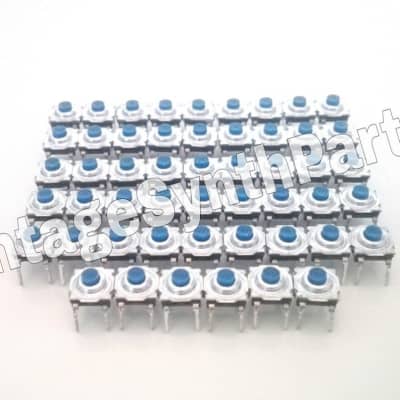 Full set of 51 pushbuttons front panel tact switches for ENSONIQ ESQ-1 / SQ-80