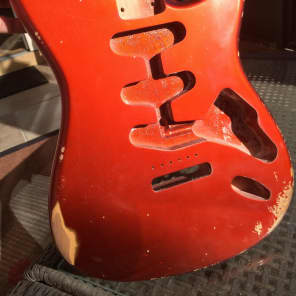 MJT Stratocaster body metallic candy apple red NEW!!! | Reverb