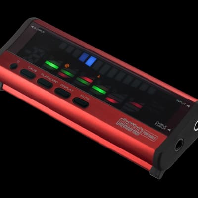 KORG PB-04 Pitchblack Pro Portable Polyphonic Guitar/Bass Tuning Pedal * an elegant tuner and a great gift for any guitar / bass player * fine Red Edition * the housing is made from red anodized aluminum, not cheap plastic * list price = 59,-€ * image 3