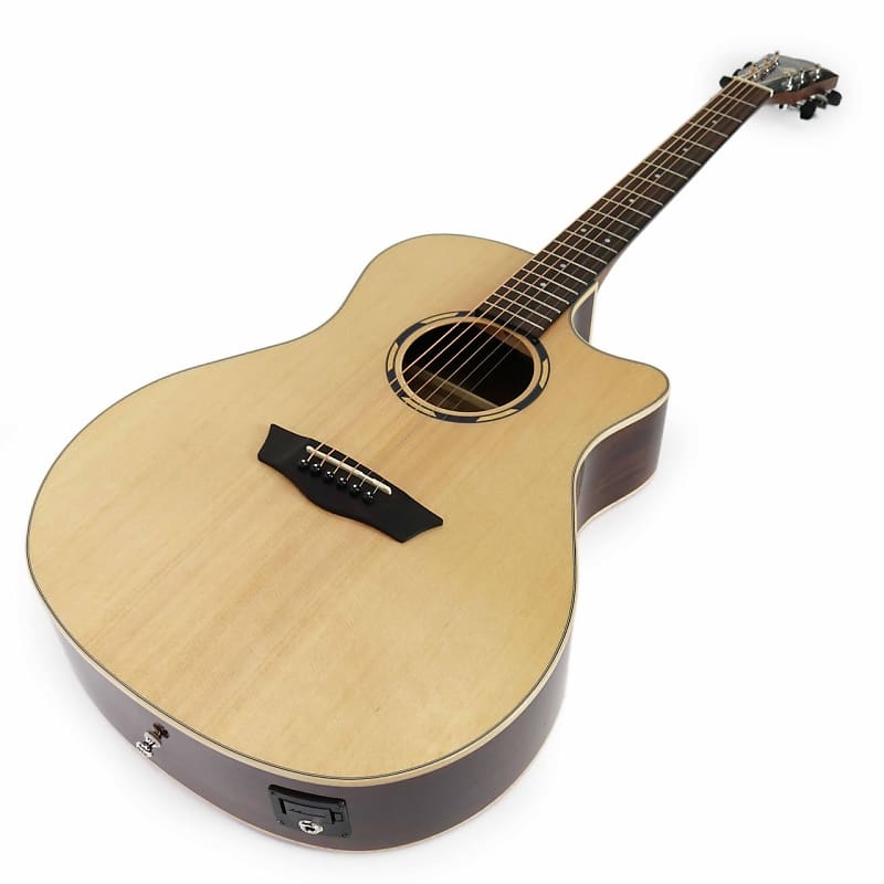 Washburn WLO20SCE Woodline Series Orchestra Cutaway Spruce Top 6-String Acoustic-Electric Guitar image 1