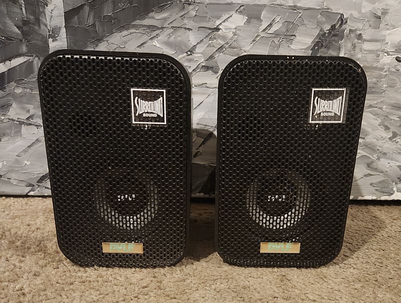 Pyle Pyle Pro PDWR30B 3.5" Indoor/Outdoor 300W Speaker Pair (Black) 2000 image 1