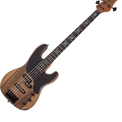 Schecter Model-T 5 String Exotic Bass Black Limba for sale