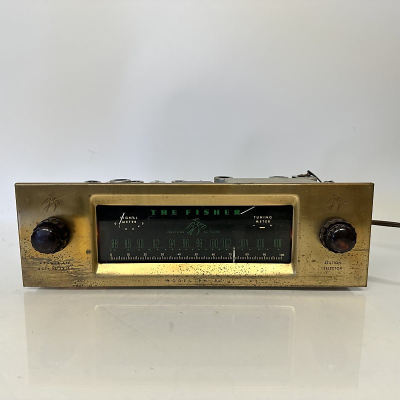 Vintage Fisher Model FM-80 Tube Stereo Tuner  			