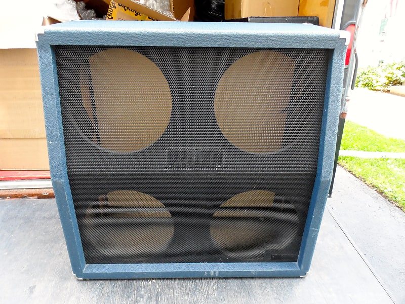 Crate 4x12 Blue Voodoo Angled Slant SPEAKER CAB Reverb