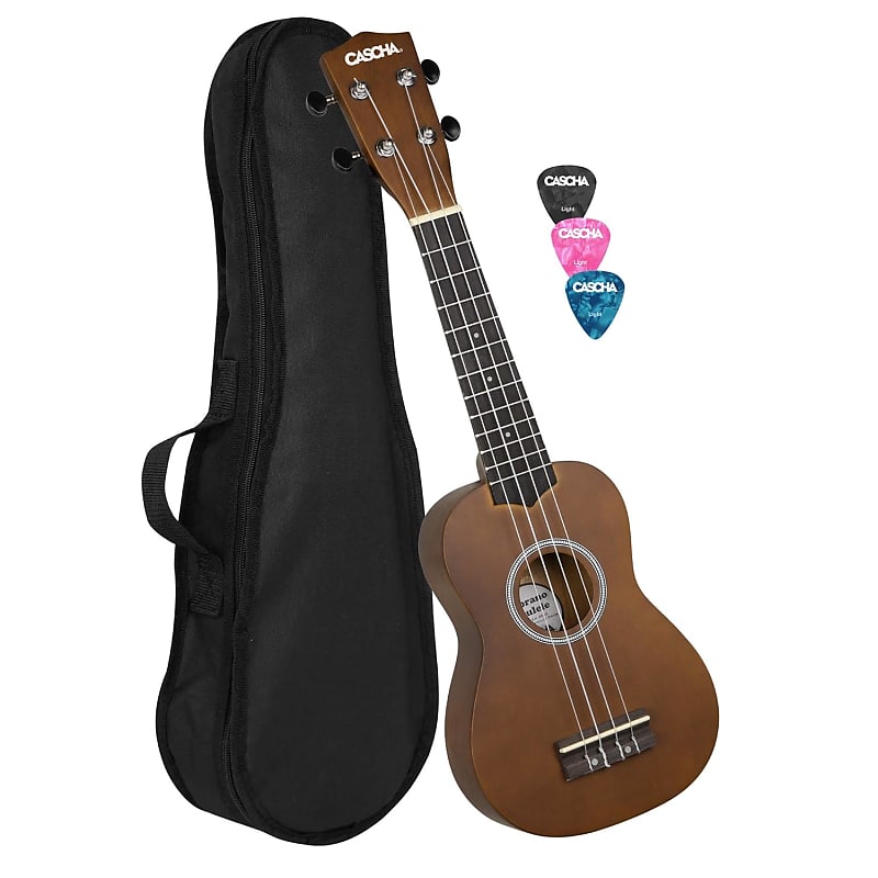 4String Soprano Ukulele With Black Nylon Bag And 3 Picks (Eh Reverb