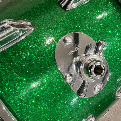 Rogers Dayton 13” Holiday Tom Late 60’s - Green Sparkle image 12