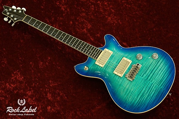 T's Guitars Arc-Standard w/Buzz Feiten Tuning System - Centura Blue  Selected 4A Flame Maple Top