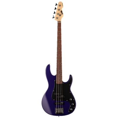 ESP LTD AP-204 Bass Guitar - Dark Metallic Purple image 2