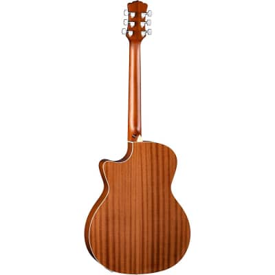Luna Guitars Henna Dragon Select Spruce Acoustic/Electric Guitar Satin Natural image 4