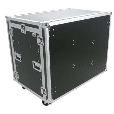 OSP ATA-FOH-2SL  Deluxe Front of House System w/dual 12U-Racks & Standing Lid Tables image 4