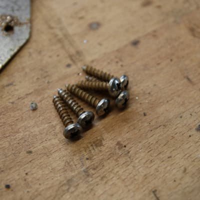 x2 Genuine 1977 Rhodes Mk1 Stage 73-Key Hardware Case Hinges and Screws for Electric Piano Mark I (Suitable parts for 1975-1979) image 4