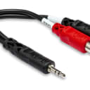 Hosa YRA-154  Y Cable 3.5mm Trs - Rcaf