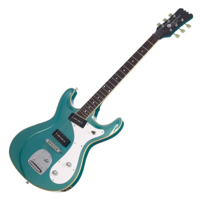 Eastwood Guitars Sidejack DLX - Metallic Blue - Deluxe Mosrite-inspired Offset Electric Guitar - NEW! image 3