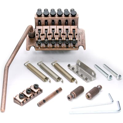 Floyd Rose FRTS7000R2 Special Series Tremolo Bridge System with R2 Nut, Antique Bronze image 1
