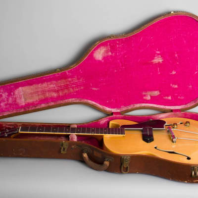 Gibson  ES-225TN Thinline Hollow Body Electric Guitar (1957), ser. #U389-18, original brown hard shell case. image 10