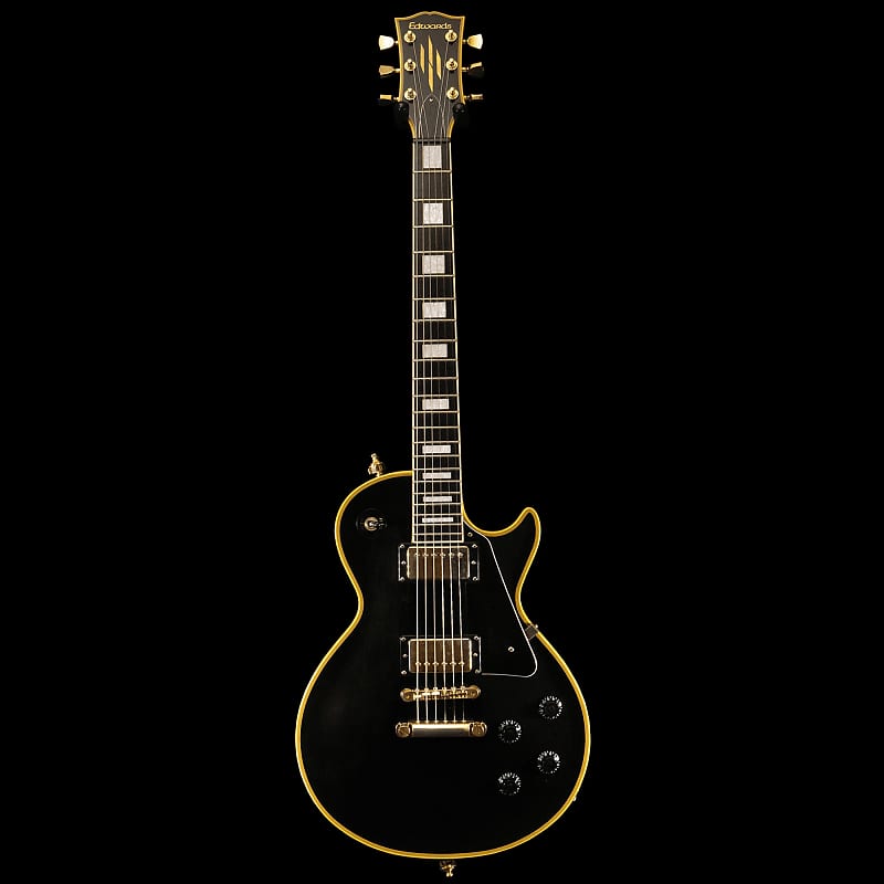 Edwards By ESP 2005 MIJ E-LP-113 LTC Custom Guitar in Black