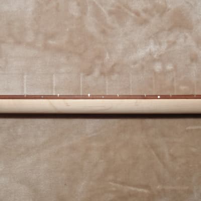 P-Bass Style Neck Ziricote on Hard Maple 20 Medium Tall Frets Slim Profile 17" Radius image 11