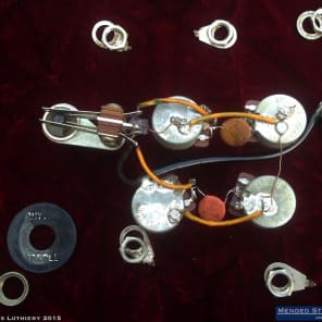 Original 1970 Gibson SG Standard Wiring Harness Pots Shielding Tray CTS 500K Switchcraft + Extras image 3