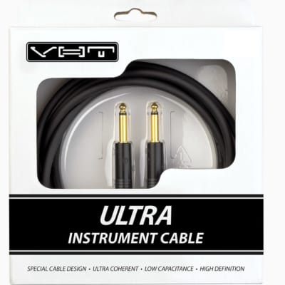 VHT Ultra Instrument Cable, 12 Foot 1/4" Straight/Angled Neutrik Plugs - Blue image 2