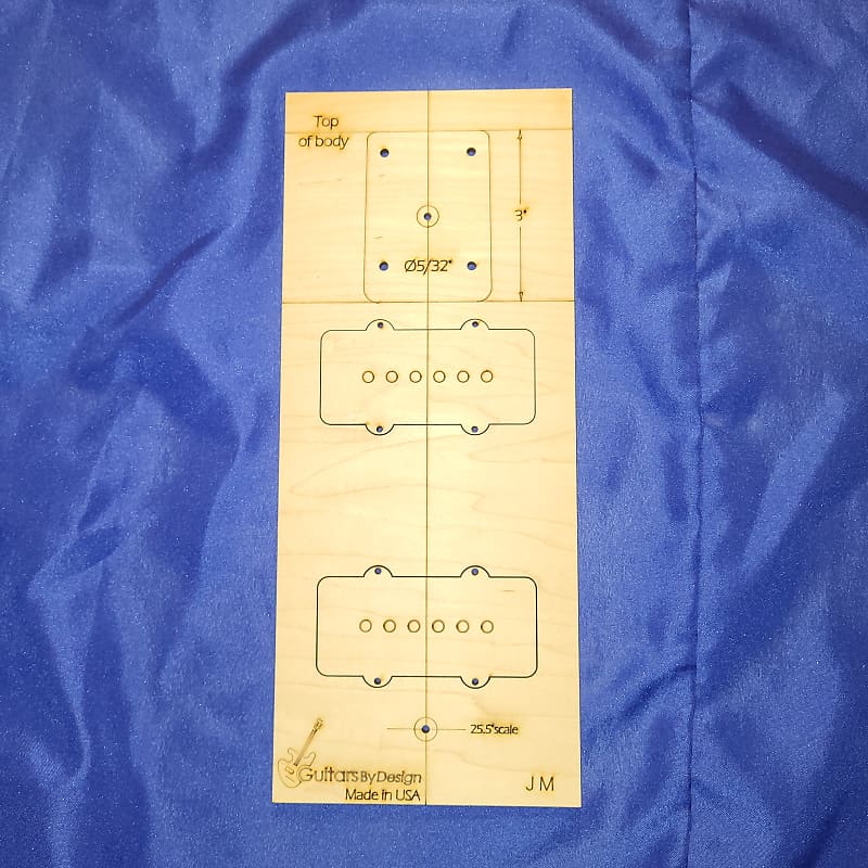Guitar Body Pickup Route Template Jazzmaster Pickups JM Reverb