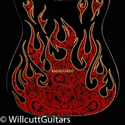 Fender James Burton Telecaster, Maple Fingerboard, Red Paisley Flames (404) image 4