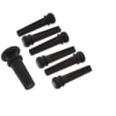 USED NOS D'Addario Planet Waves Bridge Pin and End Pin Kit - Ebony with Abalone InlayInlay