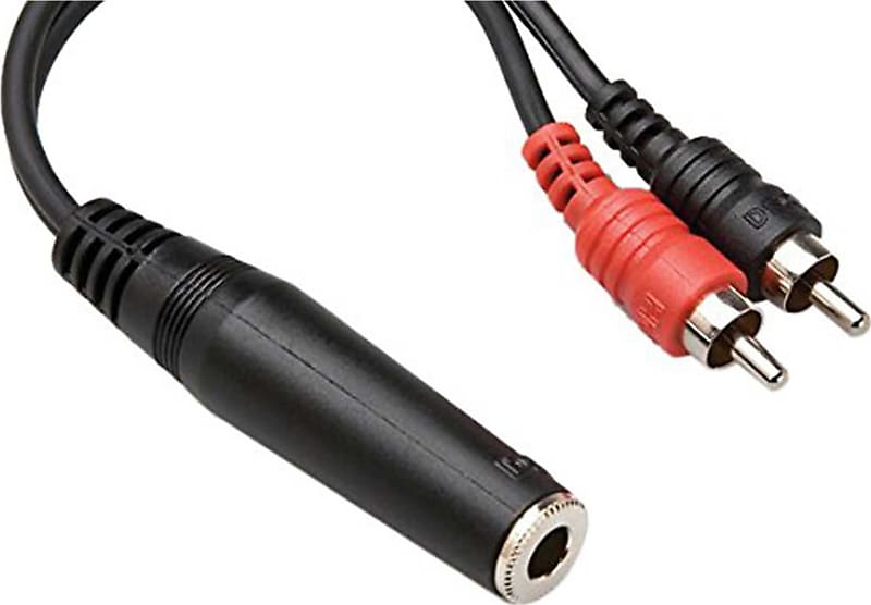 Hosa YPR-257 1/4 in TRSF to Dual RCA Y-Cable image 1