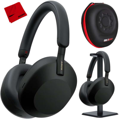 Sony WH-1000XM5 Wireless Noise Canceling Headphones (Black) Pro Stand Kit image 1