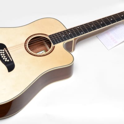 Oscar Schmidt OD312CE 12 String Acoustic-Electric Guitar Natural - Pro Setup image 1