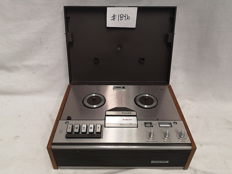 Philips 4307 Reel to Reel Tape Player #1846 Vintage, Good Working