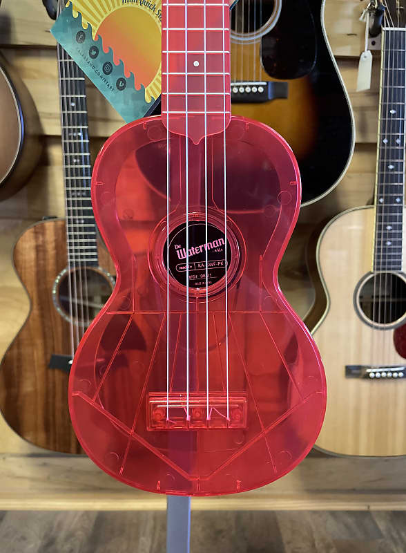 Kala Fluorescent Soprano Waterman Ukulele Watermelon Pink Reverb