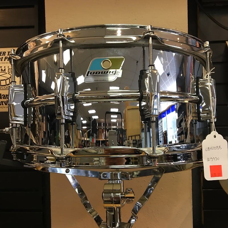 Ludwig LB402B 6.5x14 Chrome Over Brass Snare Drum B-Stock #3330 image 1