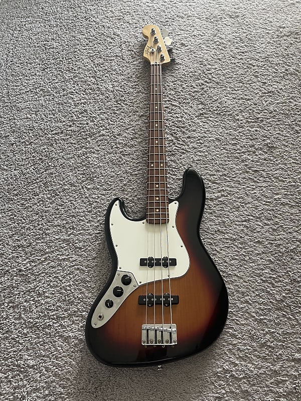 Fender Standard Jazz Bass 2017 MIM Sunburst Lefty Left-Handed 4-String Guitar image 1