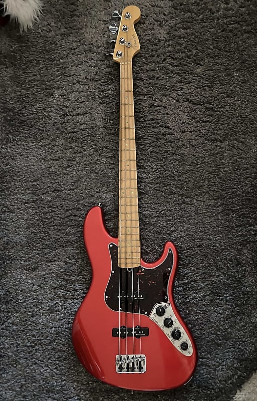 Fender American Deluxe Jazz Bass Crimson Red Rare Color