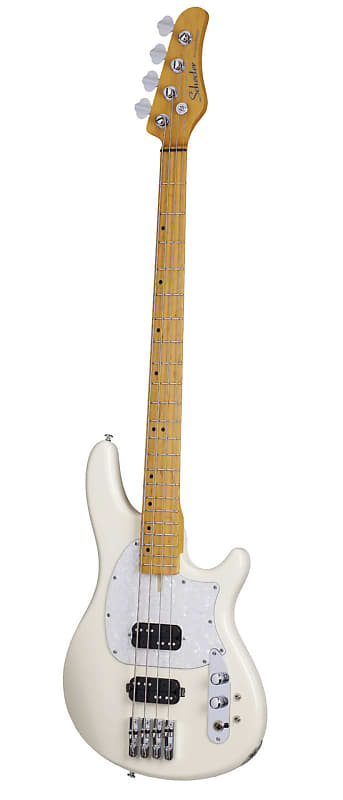 Schecter 2492 4-String Bass Guitar, Ivory, CV-4 image 1
