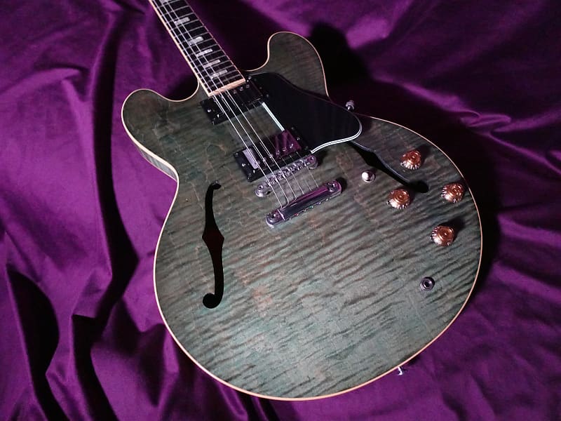 Gibson ES335 Figured 2015 - Ocean Turquoise Green image 1