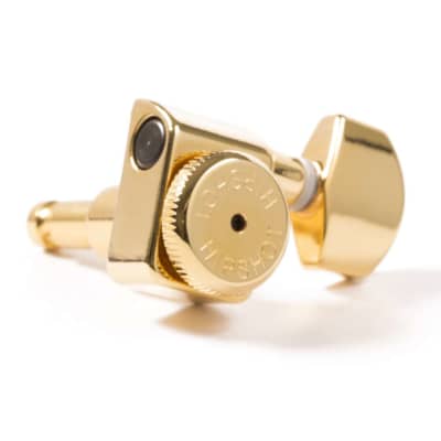 Hipshot Fender Drop-in Upgrade Directrofit locking 2-pin tuner kit, Gold NEW!