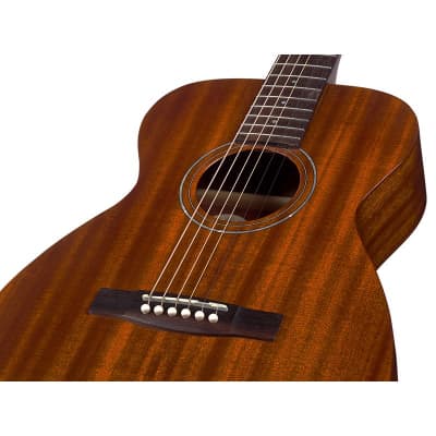 Guild M-120 Westerly Concert Acoustic Guitar, Natural Mahogany image 7