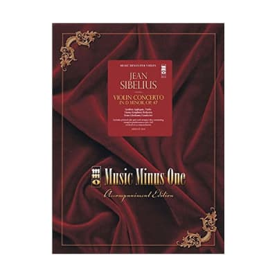 Music Minus One Violin: Sibelius Violin Concerto in D minor, op. 47 (Book & CD) for sale
