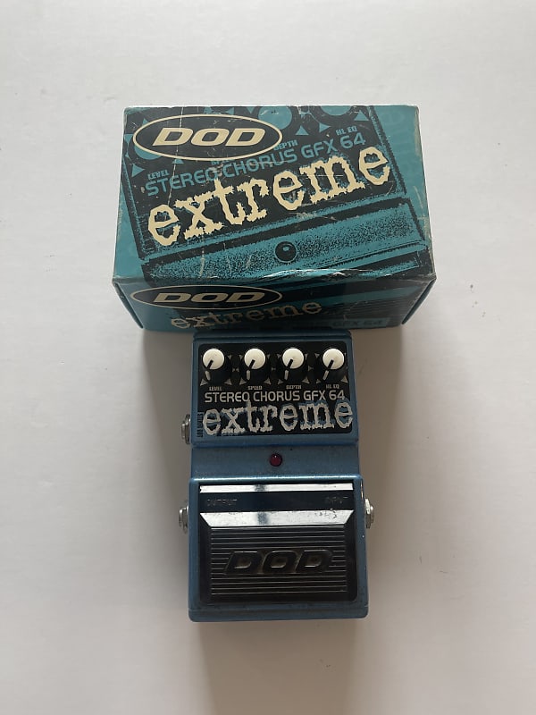 DOD Digitech GFX64 Stereo Analog Chorus Extreme Rare Guitar Effect Pedal + Box image 1