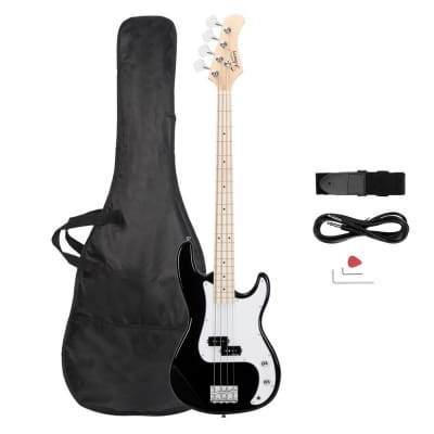 Glarry GP Ⅱ Upgrade Electric Bass Guitar Black image 1