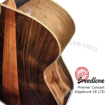 Breedlove Premier Concert Edgeburst CE LTD Red Cedar & Brazilian rosewood Limited Edition guitar image 8