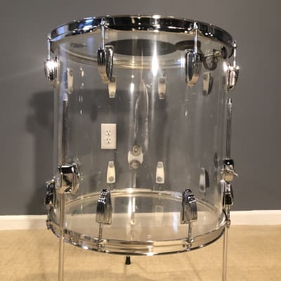 Vintage 1976 Ludwig Vistalite 4 piece Clear Acrylic Drum Set 22 16 13 12 image 16