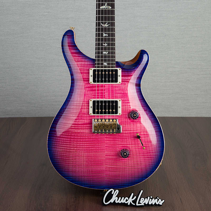 PRS Custom 24 10-Top Electric Guitar - Bonnie Pink With Purple Burst