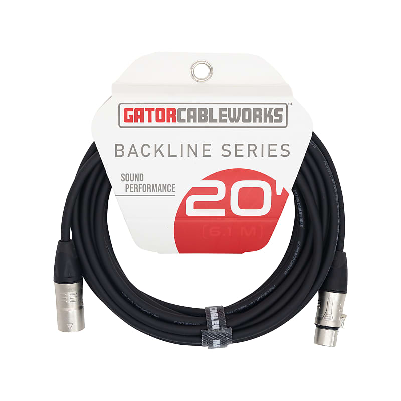 Cableworks By Gator Cases Backline Series 20 Foot XLR Microphone