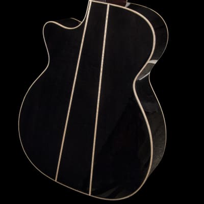 Homestead Queen of the Night Dutch Black Tulip OM Acoustic/Electric Guitar w/ Hard Case image 7