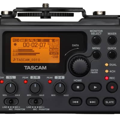 Tascam DR-60DMKII 4-Track Recorder/Mixer for DSLR Filmmakers Production Audio image 5
