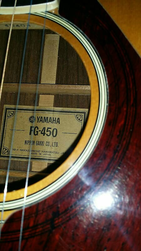 Vintage 1973 Yamaha FG-450 acoustic, with HSC, gorgeous!