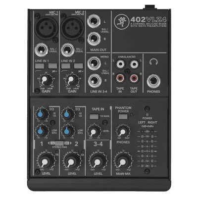 Mackie 402-VLZ3 4-Channel Mic / Line Mixer | Reverb